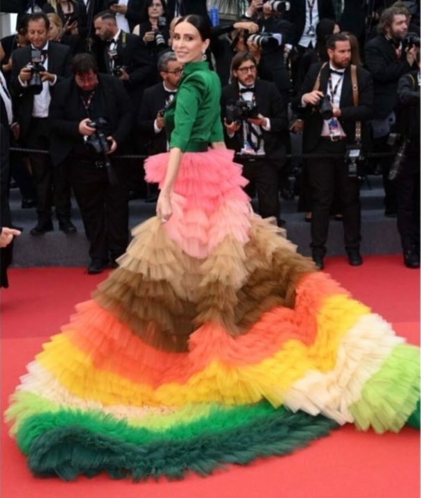 Elvira Jain in Barbara Rizzi at Cannes 2023
