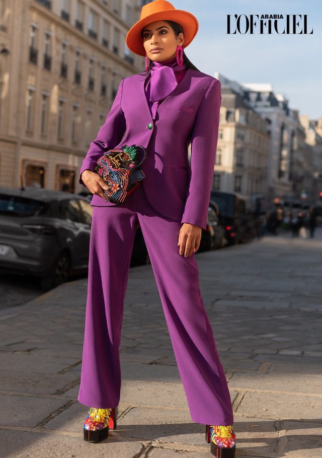 Farhana Bodi in Barbara Rizzi for L'Officiel