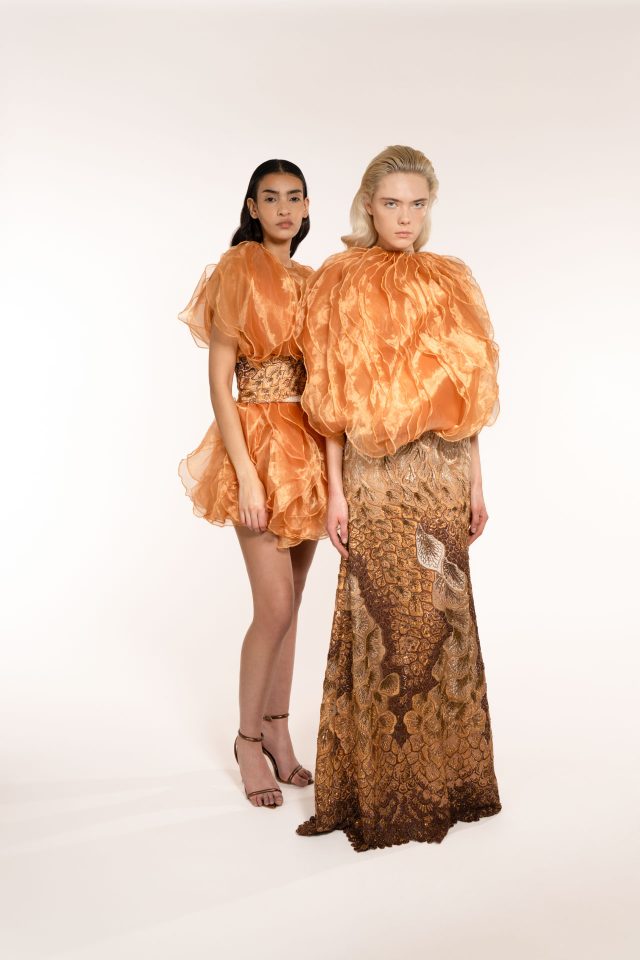 Big Waves Gold Gilet With Embroidery Belt