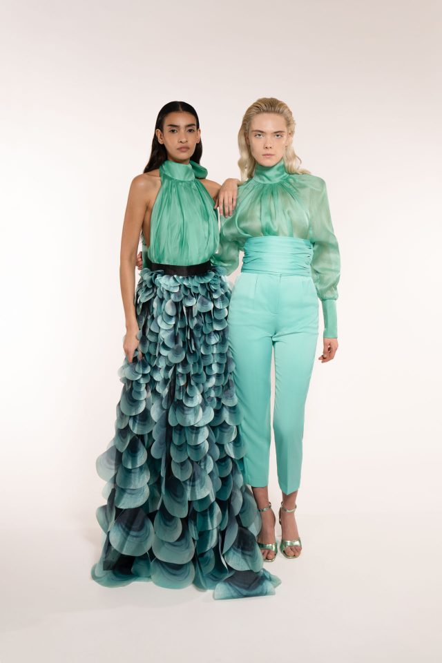 Long Big Peacock Skirt