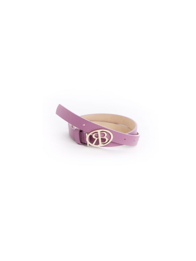 Leather Belt — Lilac