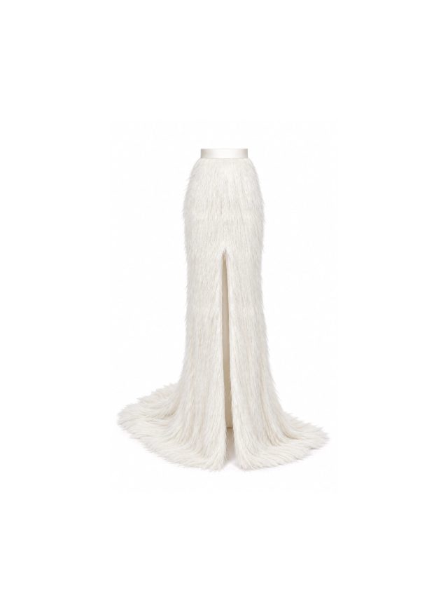 Long Mermaid Skirt with Front Split