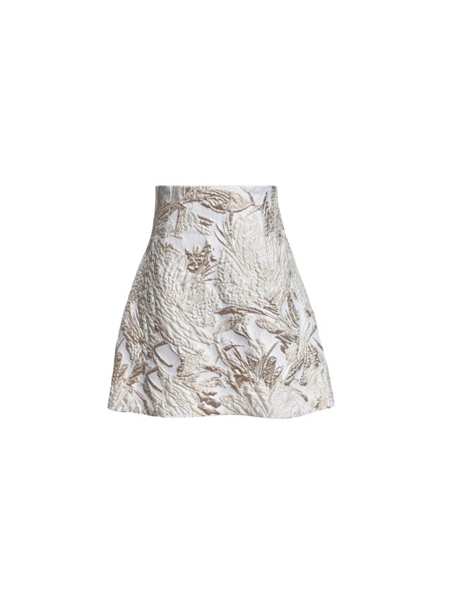 Short Skirt with Removable Draped Belt