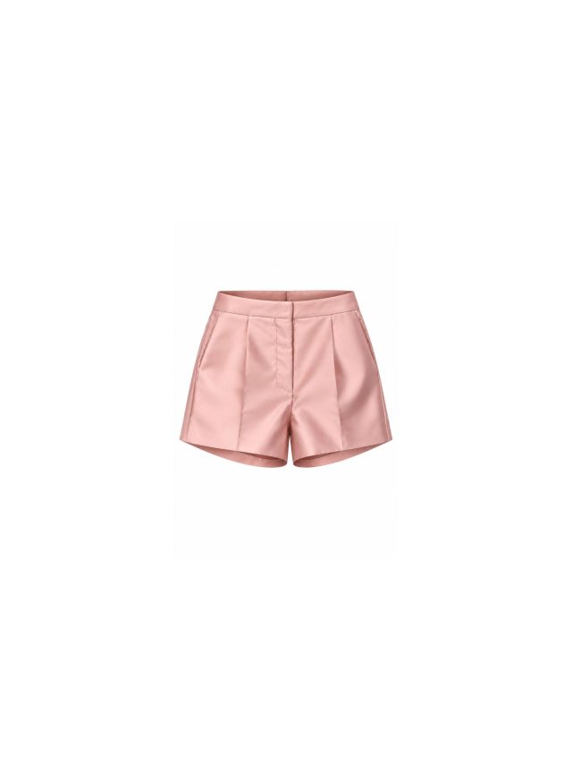 Shorts with Draped Belt