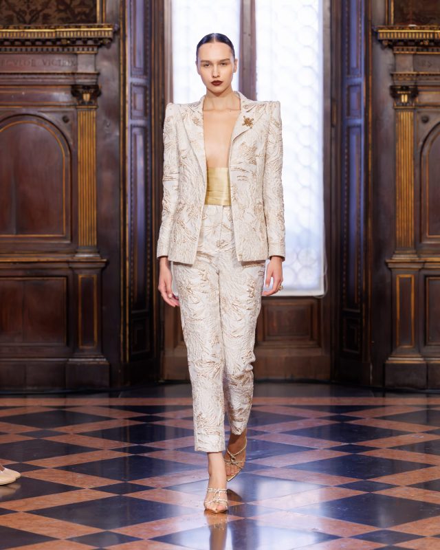 Jacket with Jewel Pin